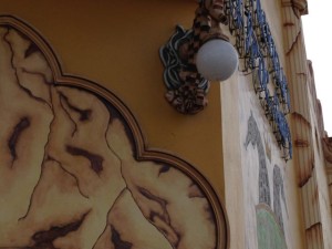 Lamps shaped like seahorses.