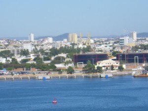 Can you see the spires of the cathedral?