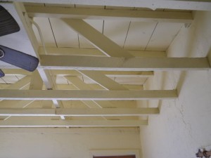 Love the raftered ceilings.