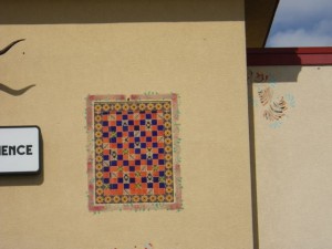 Beautiful tiles outside the Ranch Market.