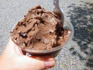 This is their 'child's size' gelato. I would have hated to see an adult one...
