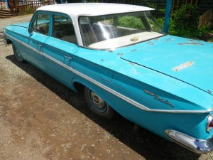 It's sitting there on flat tires waiting for someone to love it enough to restore it...